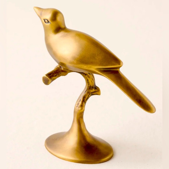 MAGNOLIA *As Is* Brass Bird Sit About - Picture 1 of 6
